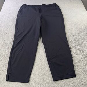 Tommy Bahama Everyday Active Pants Womens XL Black Elastic Waist Preppy Casual